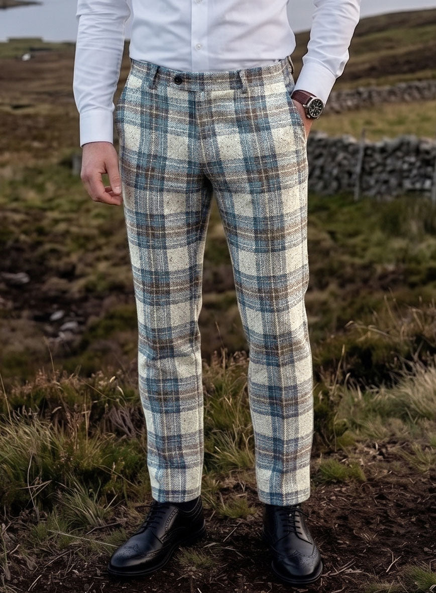 Harris Tweed Kingsley Tartan Pants - StudioSuits