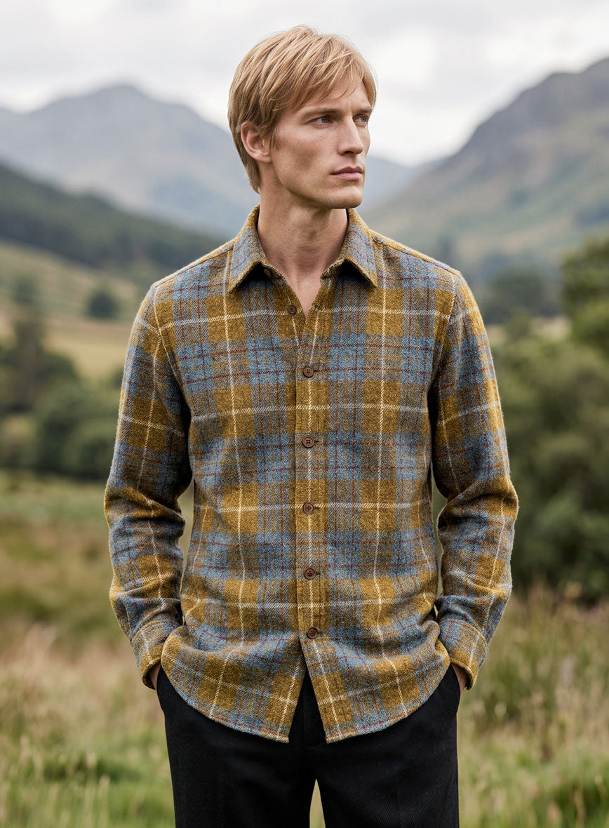 Harris Tweed Kingsmoor Tartan Shirt - StudioSuits