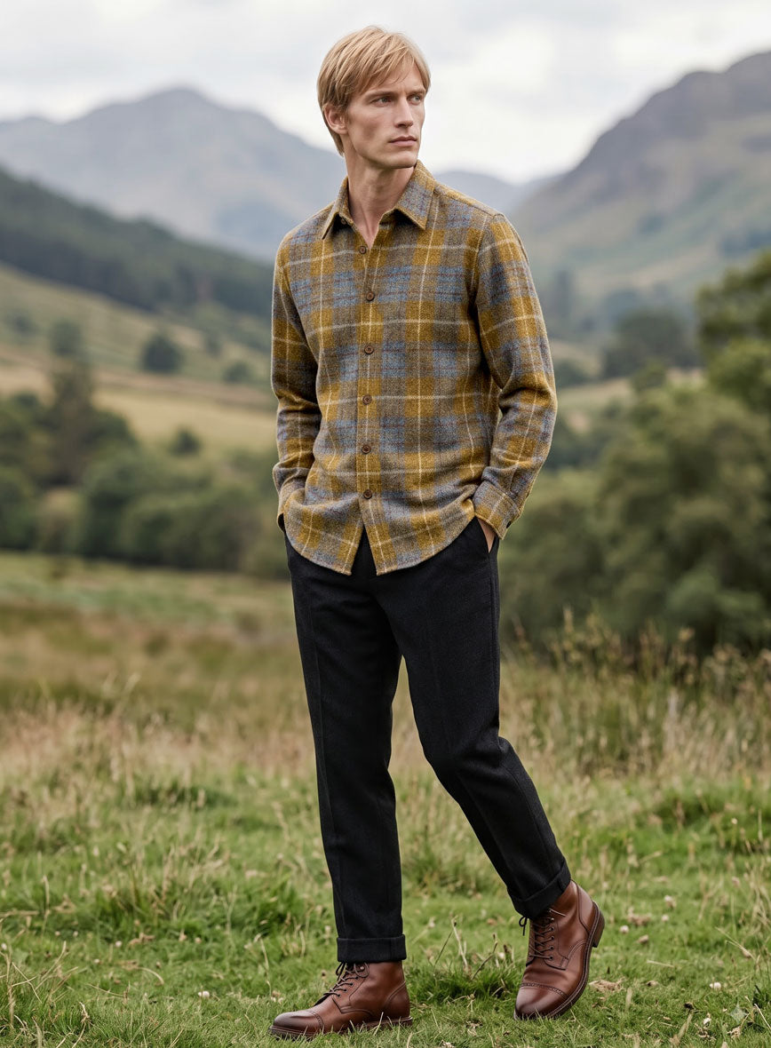 Harris Tweed Kingsmoor Tartan Shirt - StudioSuits