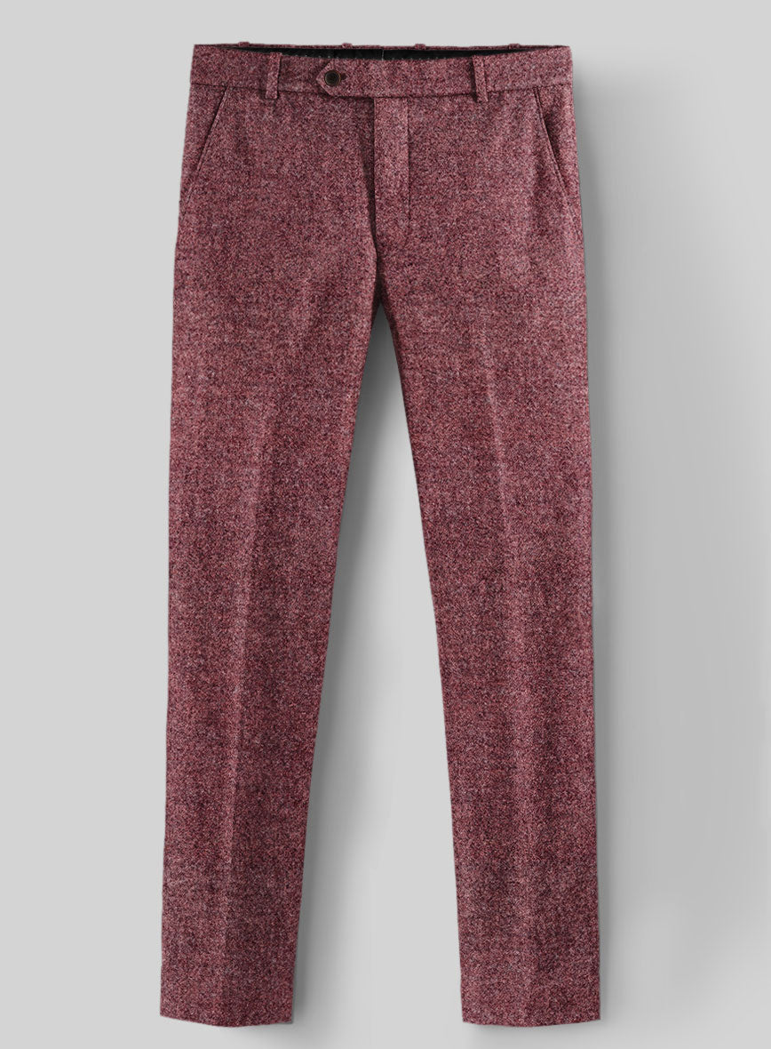 Harris Tweed Merlotwood Hopsack Pants - StudioSuits