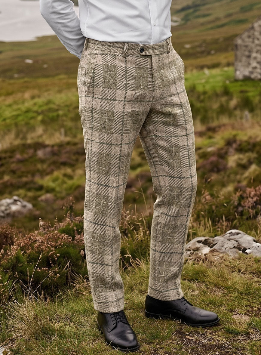 Harris Tweed Rowanstone Tartan Pants - StudioSuits