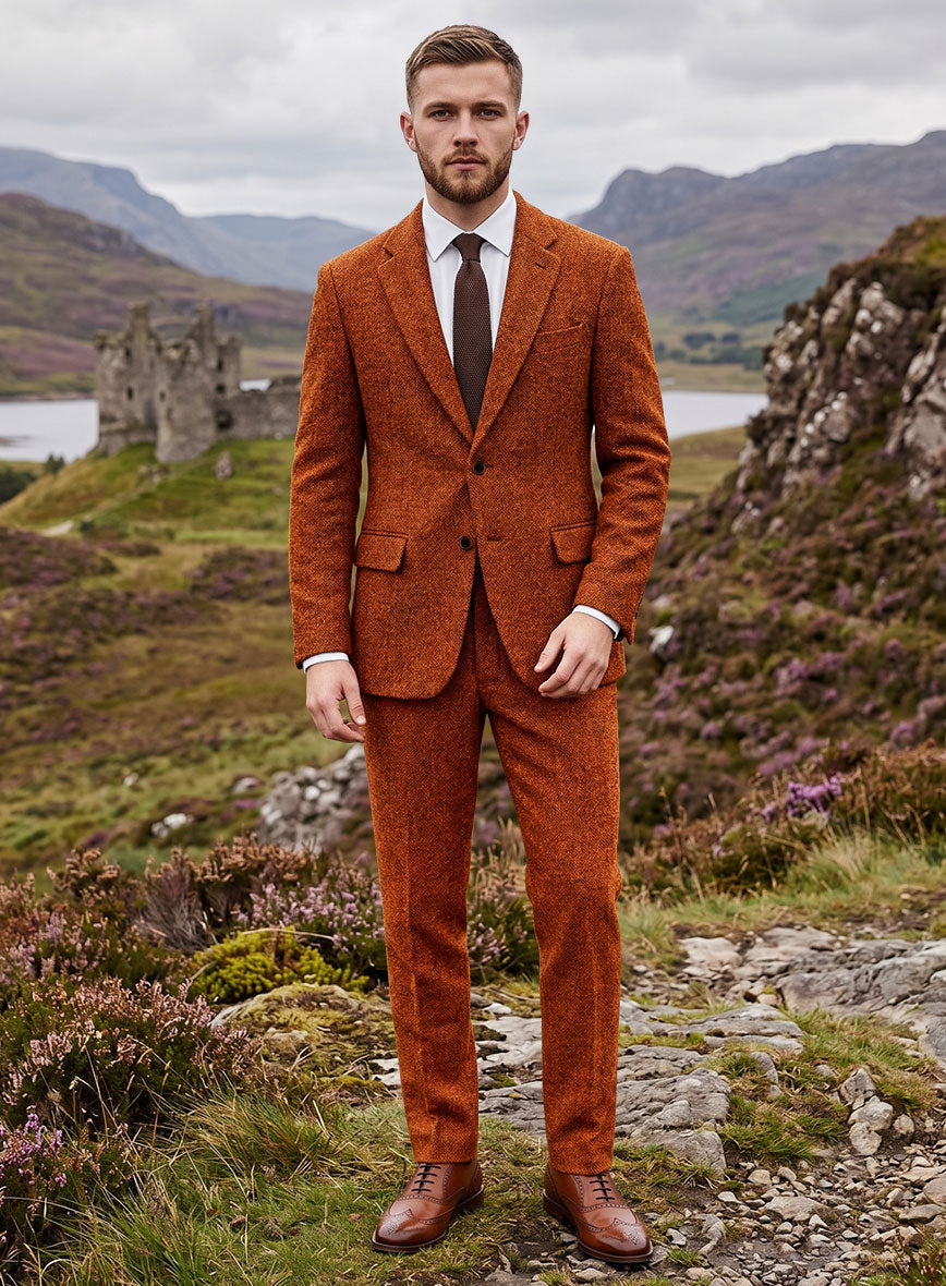 Harris Tweed Siennaforge Hopsack Suit - StudioSuits