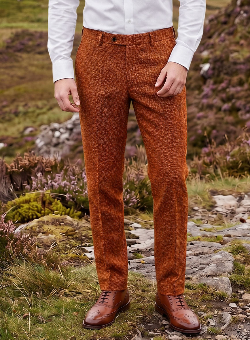 Harris Tweed Siennaforge Hopsack Pants - StudioSuits