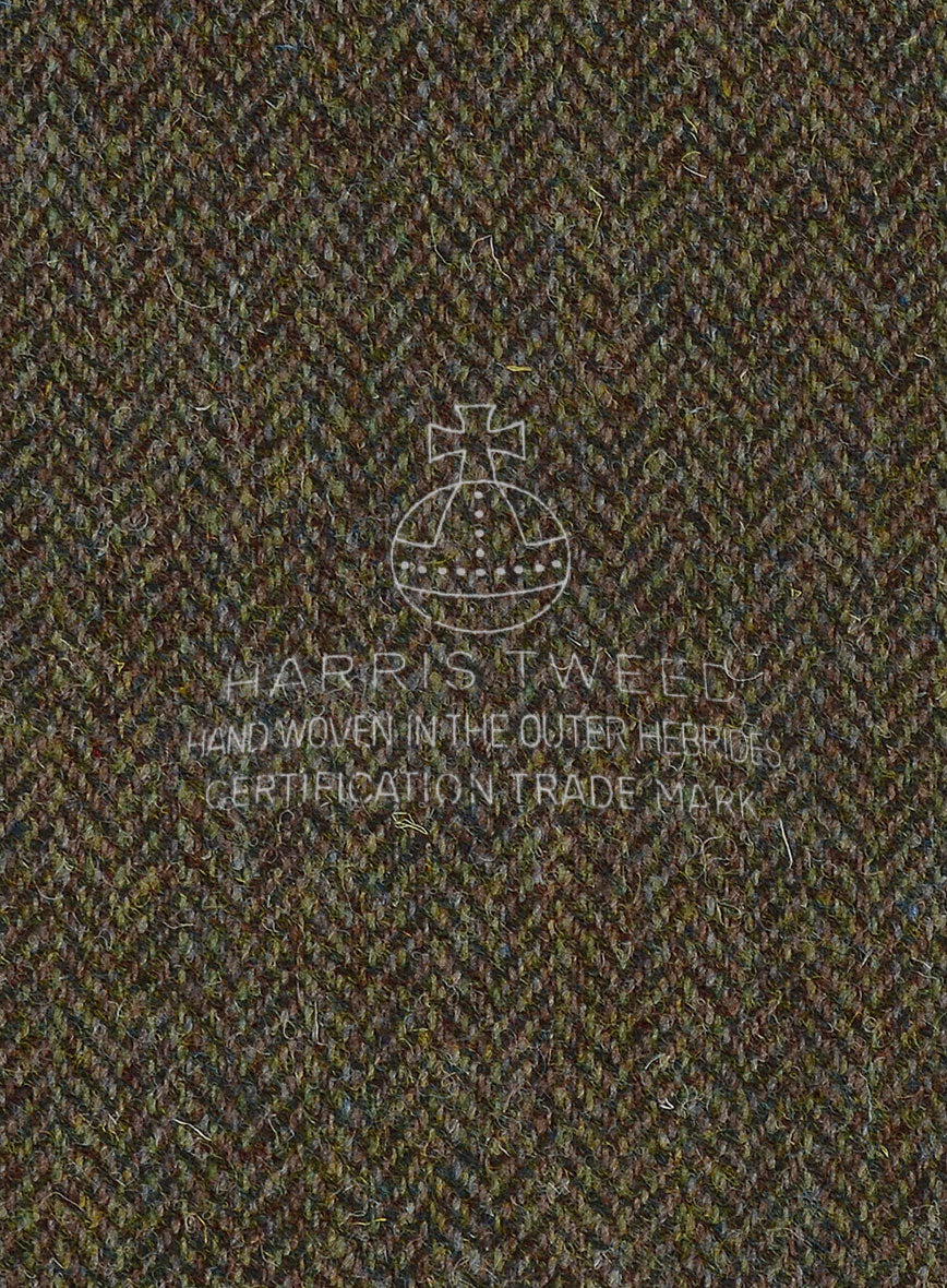 Harris Tweed Ridge Brown Herringbone Suit - StudioSuits