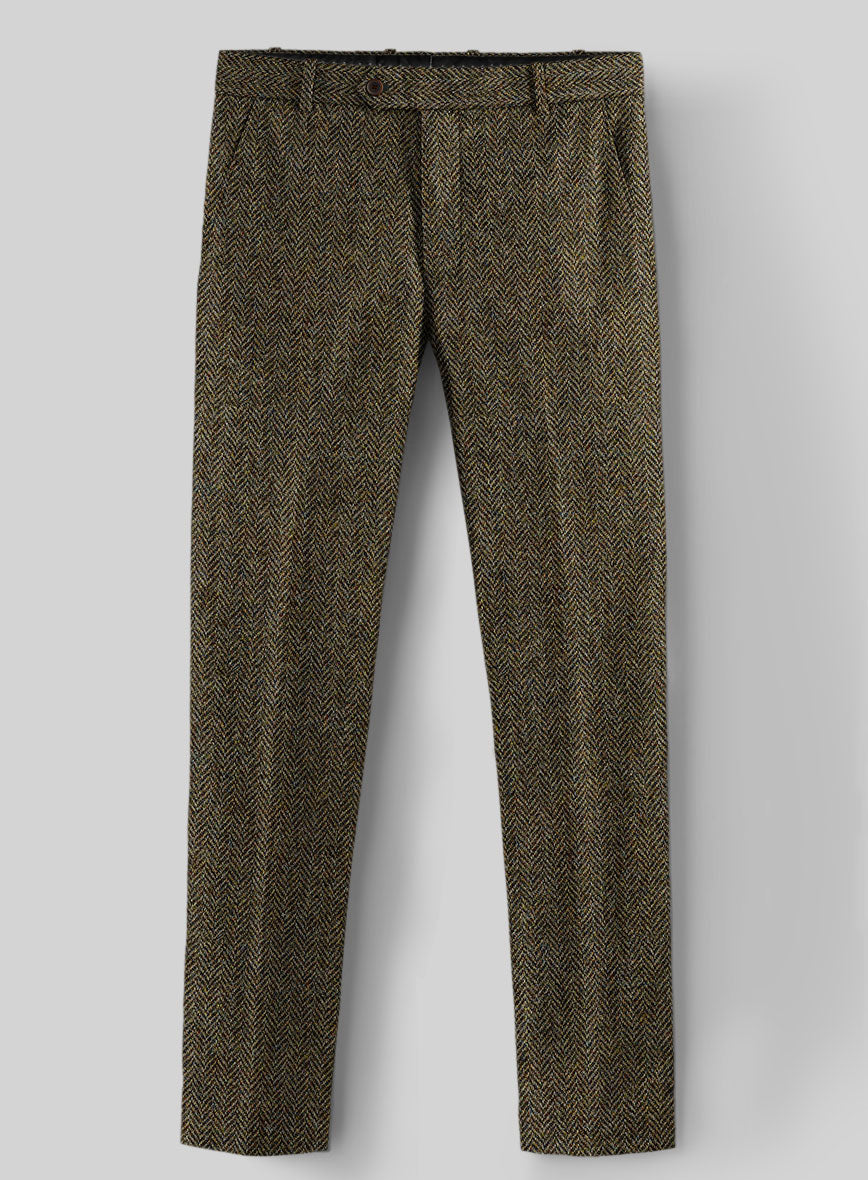 Harris Tweed Ridge Brown Herringbone Suit - StudioSuits