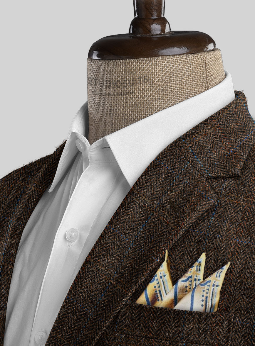 Harris Tweed Country Dark Brown Suit - StudioSuits