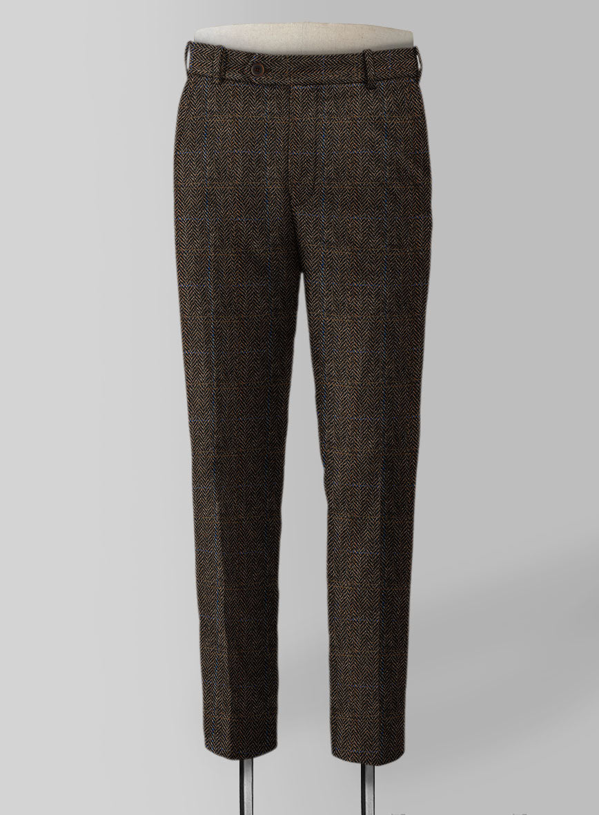 Harris Tweed Country Dark Brown Suit - StudioSuits