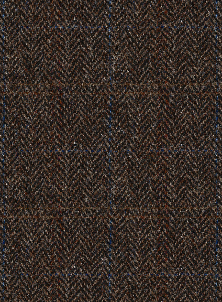 Harris Tweed Country Dark Brown Suit - StudioSuits
