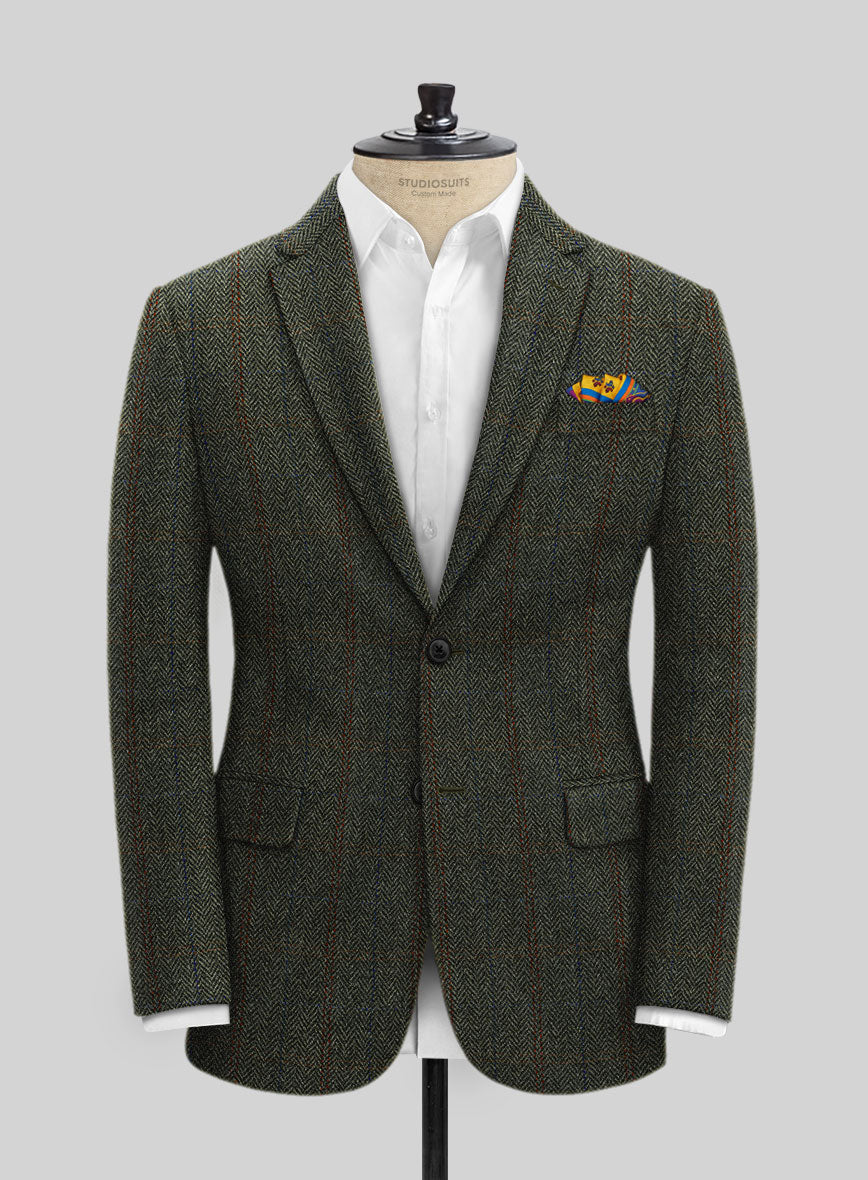 Harris Tweed Country Green Jacket - StudioSuits