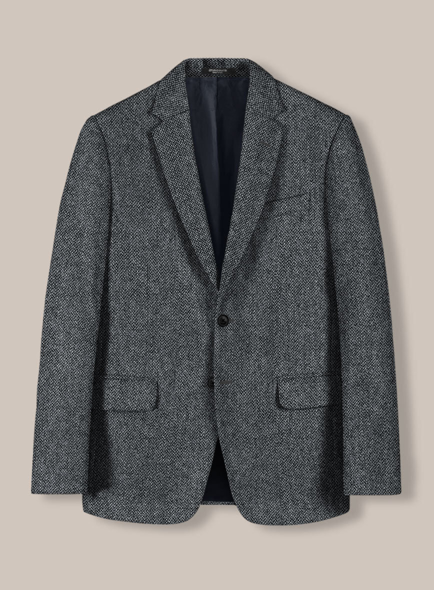 Harris Tweed Barley Blue Jacket - StudioSuits