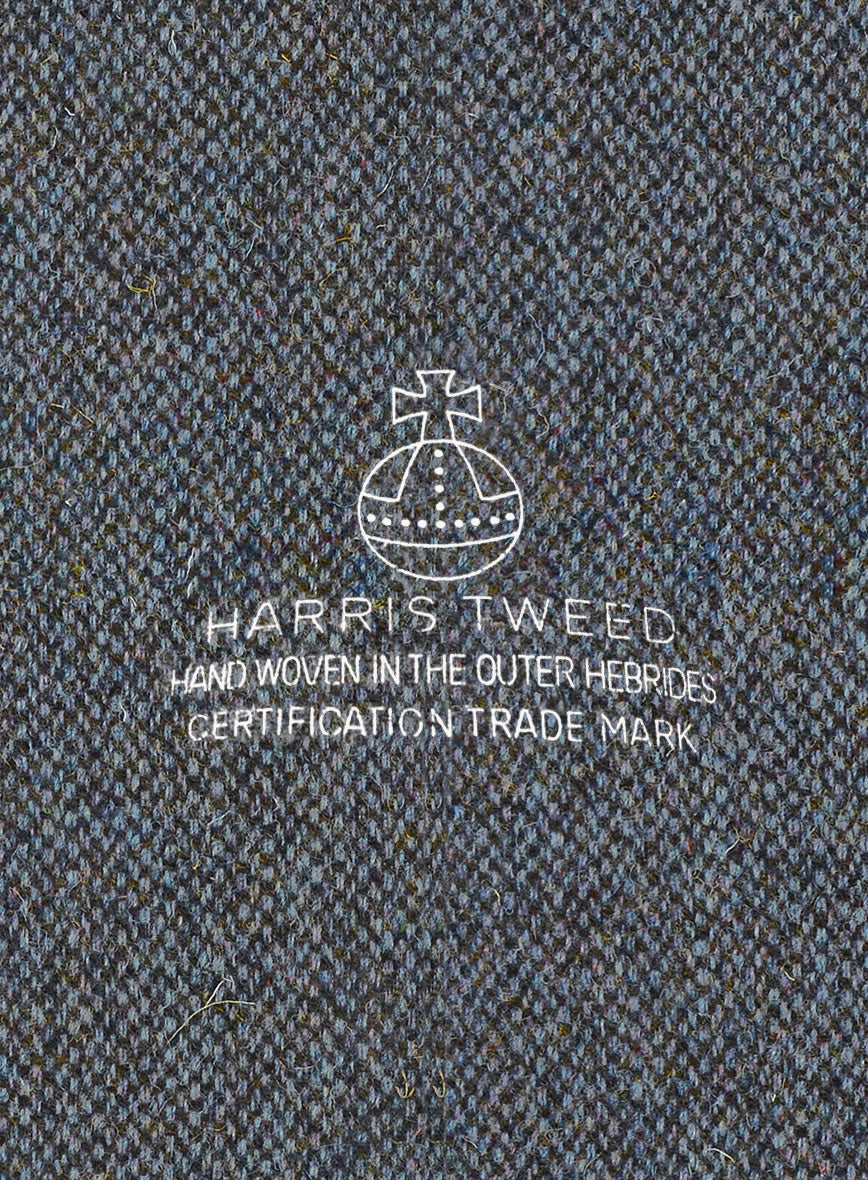 Harris Tweed Barley Blue Suit - StudioSuits