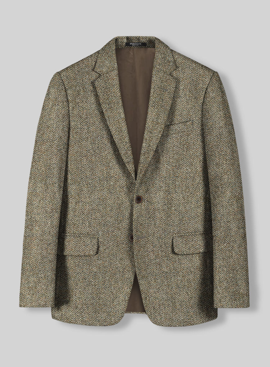 Harris Tweed Barley Brown Jacket - StudioSuits