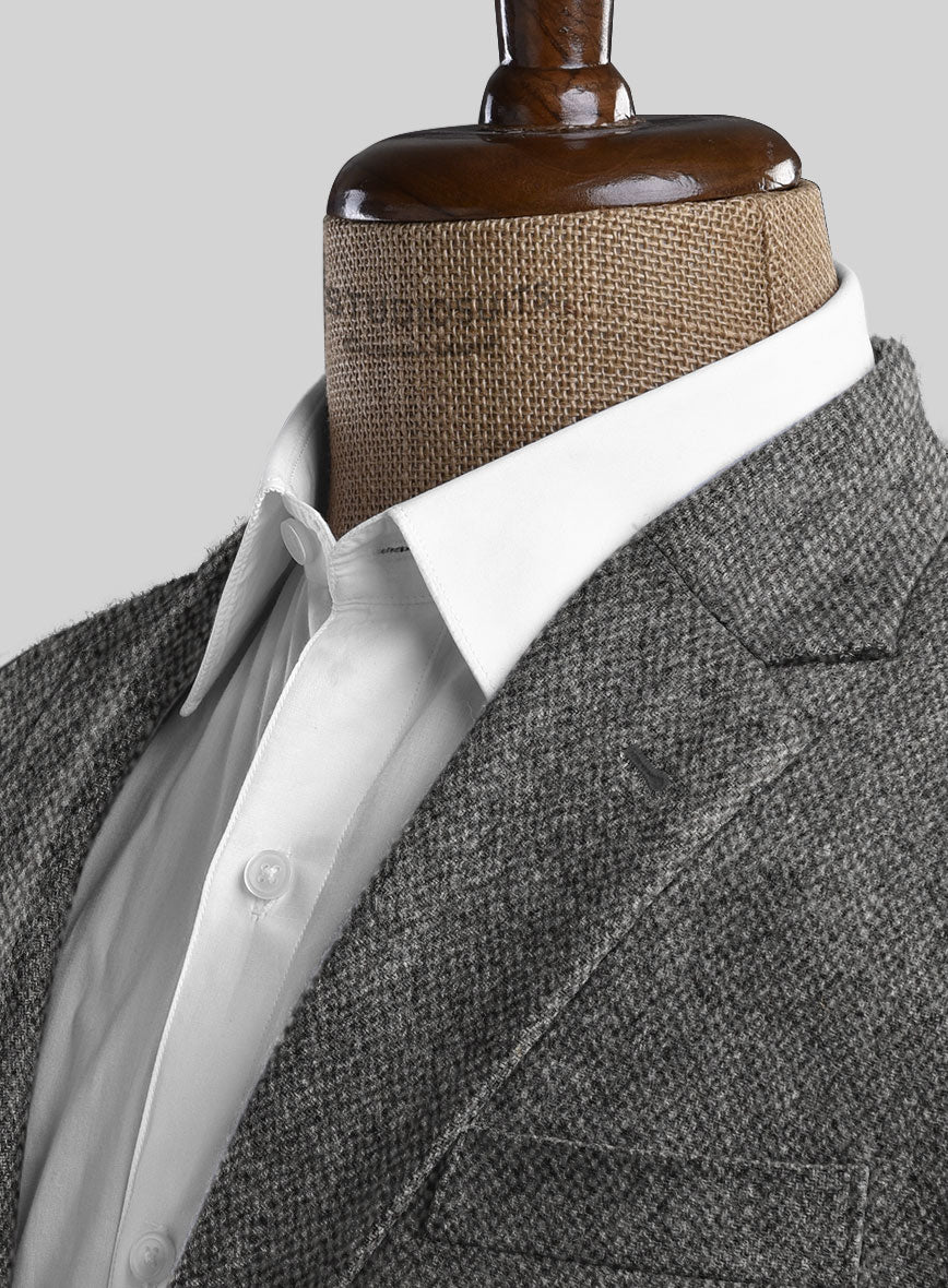Harris Tweed Barley Gray Jacket - StudioSuits