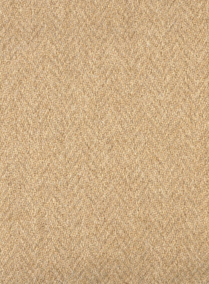 Harris Tweed Beige Herringbone Pants - StudioSuits