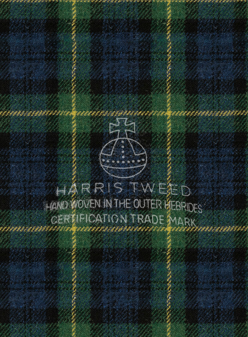 Harris Tweed Bluefern Tartan Pants - StudioSuits