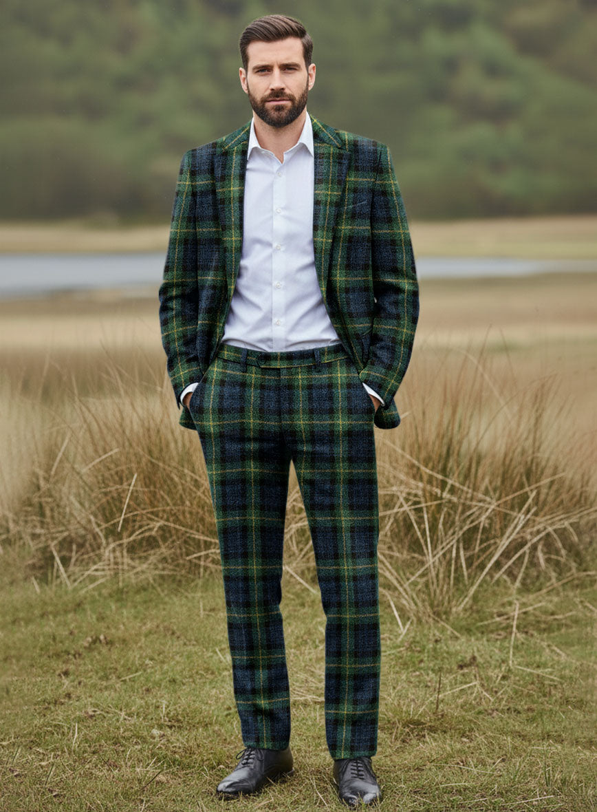 Harris Tweed Bluefern Tartan Suit - StudioSuits