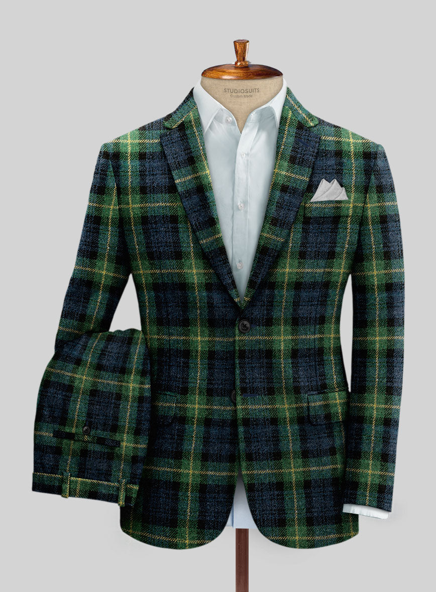 Harris Tweed Bluefern Tartan Suit - StudioSuits