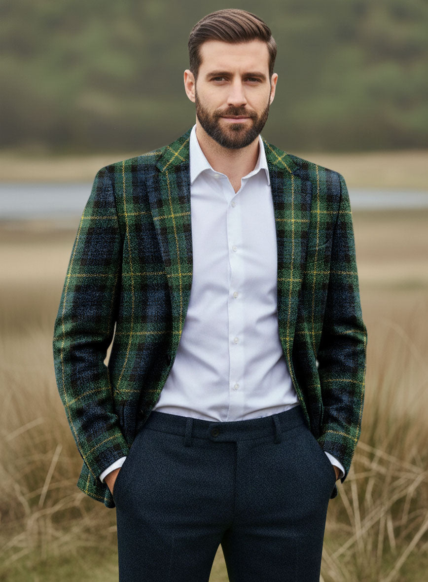 Harris Tweed Bluefern Tartan Suit - StudioSuits