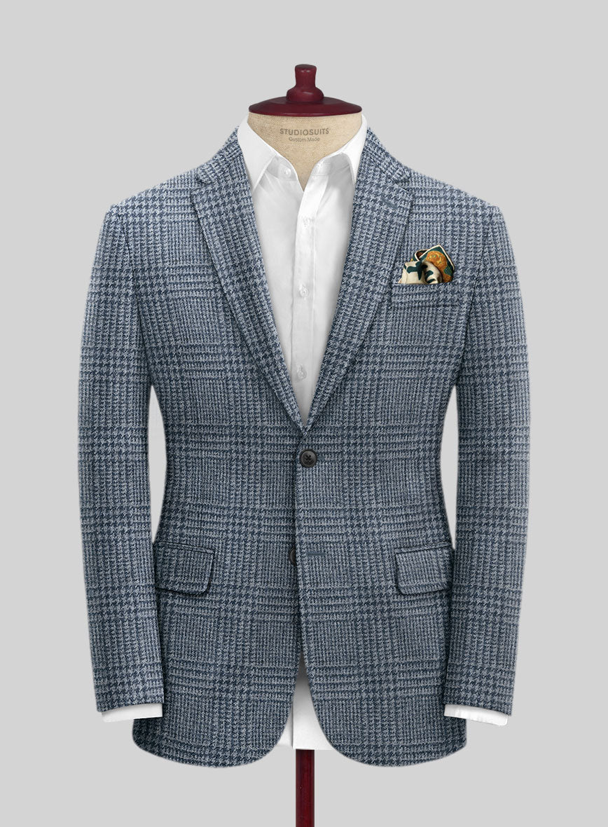 Harris Tweed Blue Glen Jacket - StudioSuits