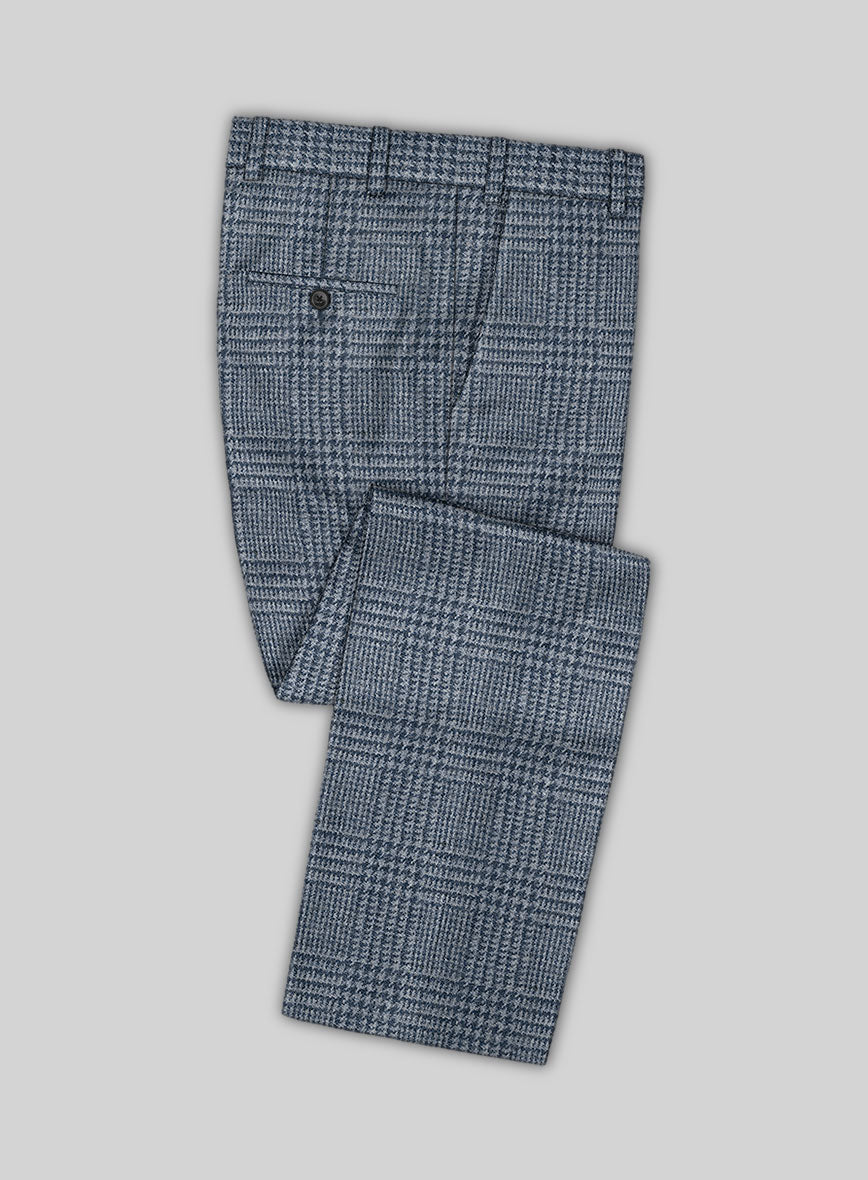 Harris Tweed Blue Glen Pants - StudioSuits