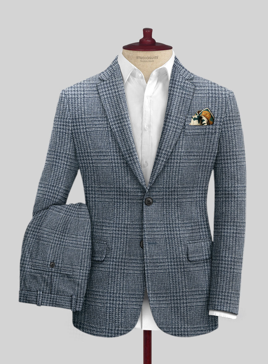 Harris Tweed Blue Glen Suit - StudioSuits