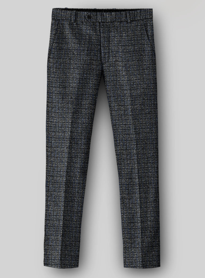 Harris Tweed Bluevale Hopsack Pants - StudioSuits