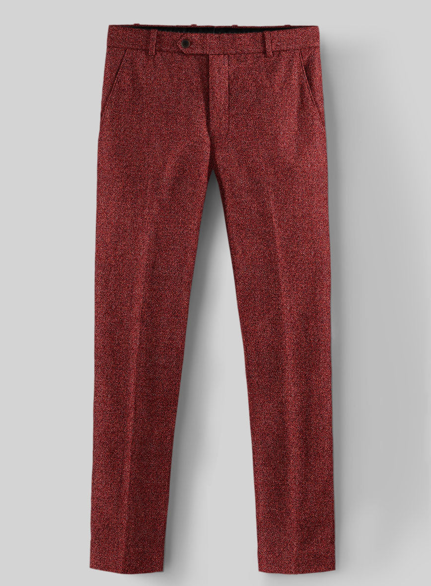 Harris Tweed Brickred Hopsack Suit - StudioSuits