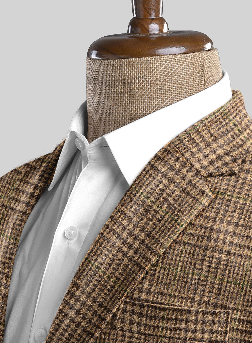 Harris Tweed Brown Glen Jacket – StudioSuits