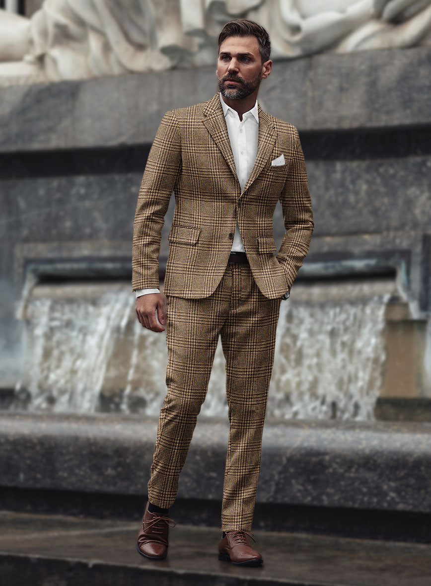 Harris Tweed Brown Glen Suit – StudioSuits