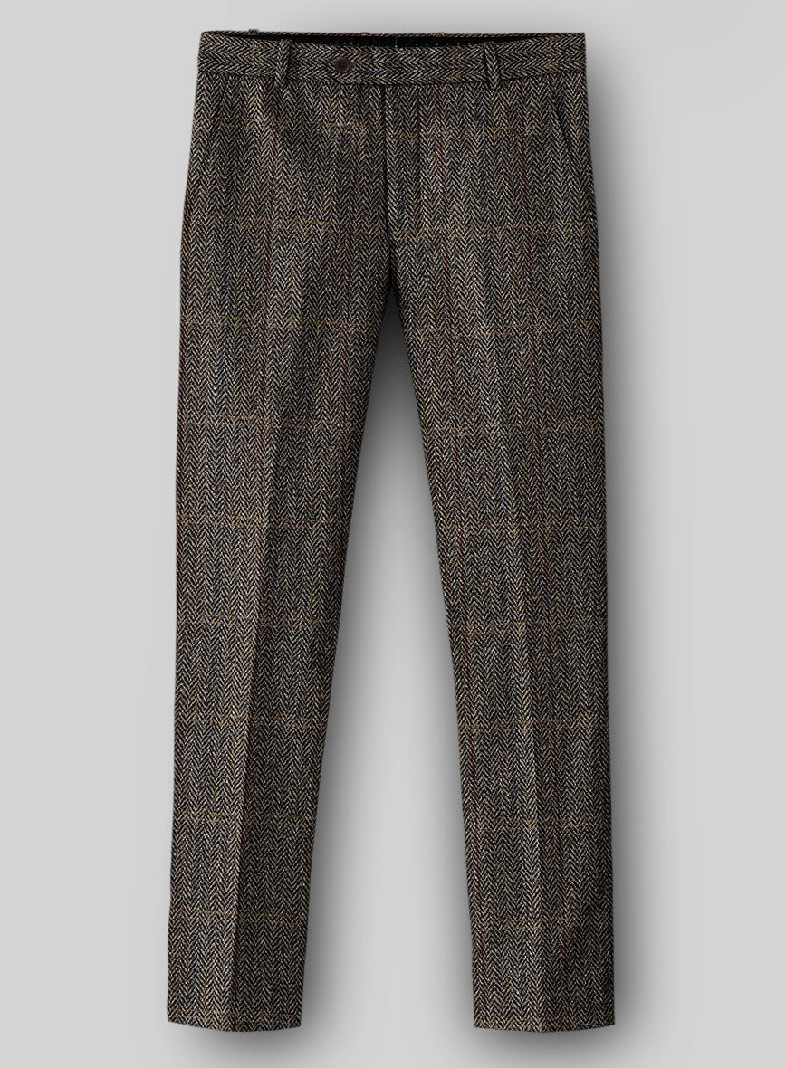 Harris Tweed Cairnrock Herringbone Pants - StudioSuits