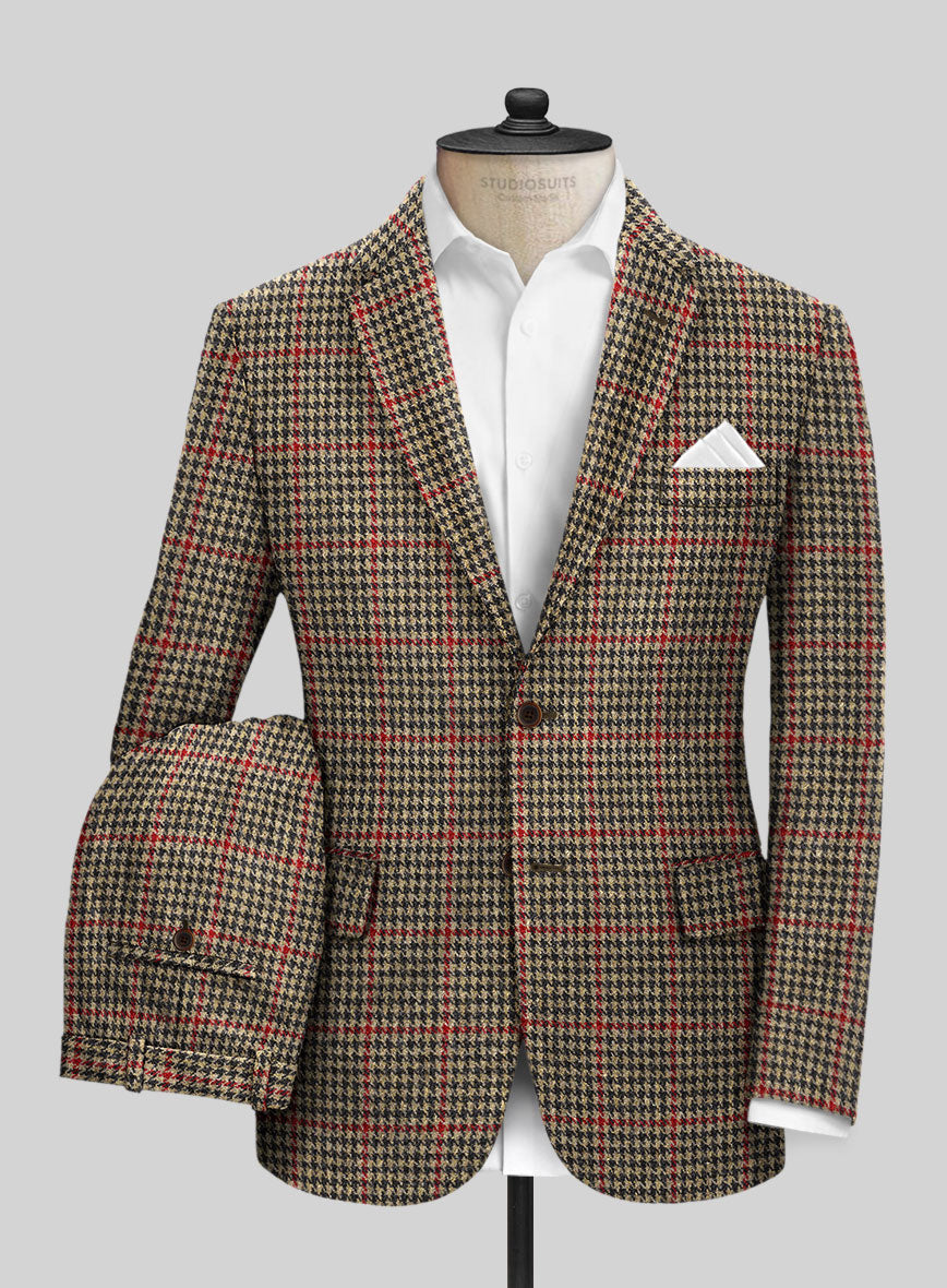 Harris Tweed Carmine Beige Suit - StudioSuits