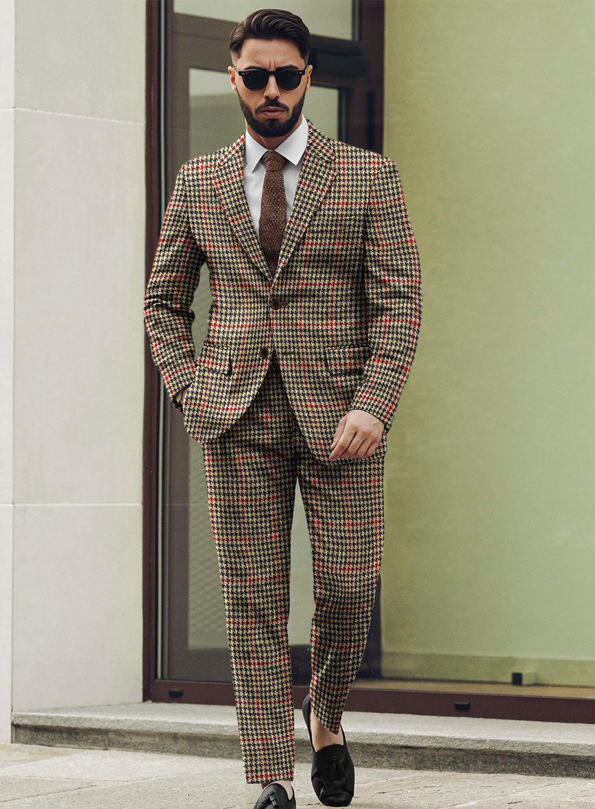 Harris Tweed Carmine Beige Suit - StudioSuits