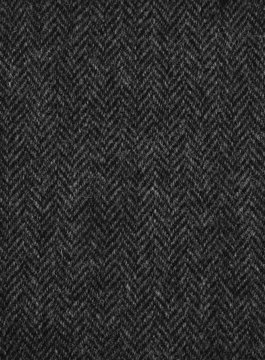 Harris Tweed Charcoal Herringbone Suit – StudioSuits