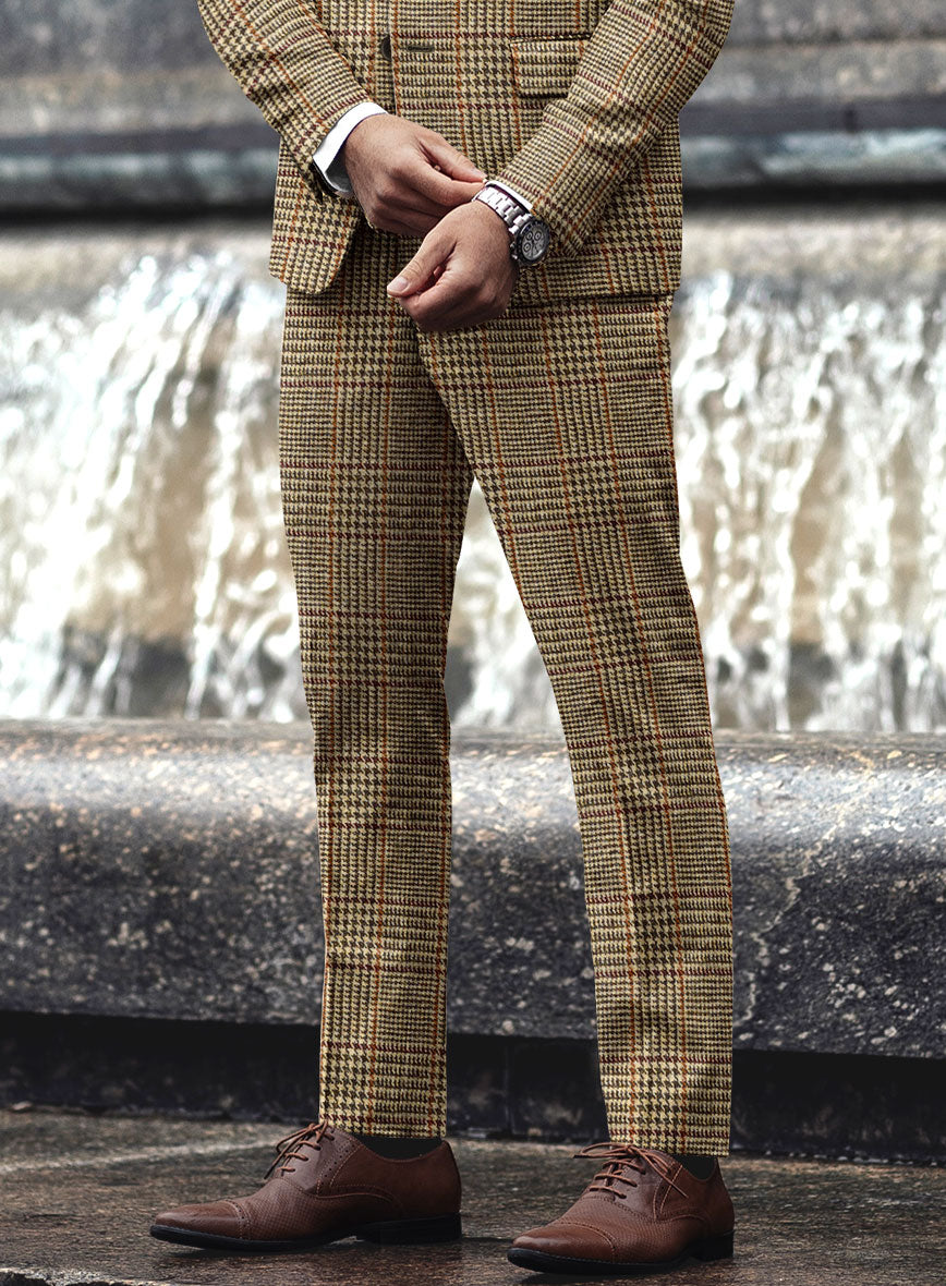 Harris Tweed Chestnut Glen Pants - StudioSuits