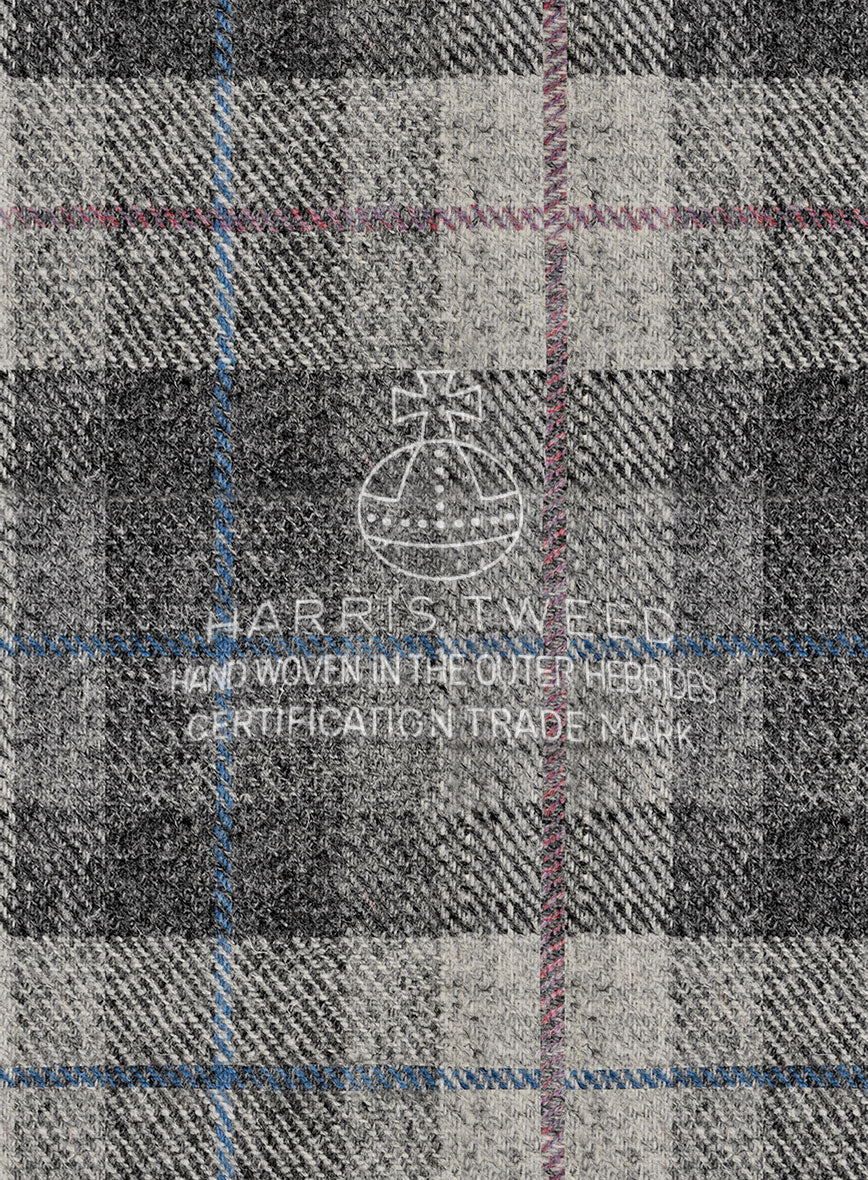 Harris Tweed Classic Gray Tartan Jacket - StudioSuits