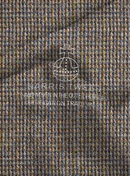 Harris Tweed Classic Weave Pea Coat - StudioSuits