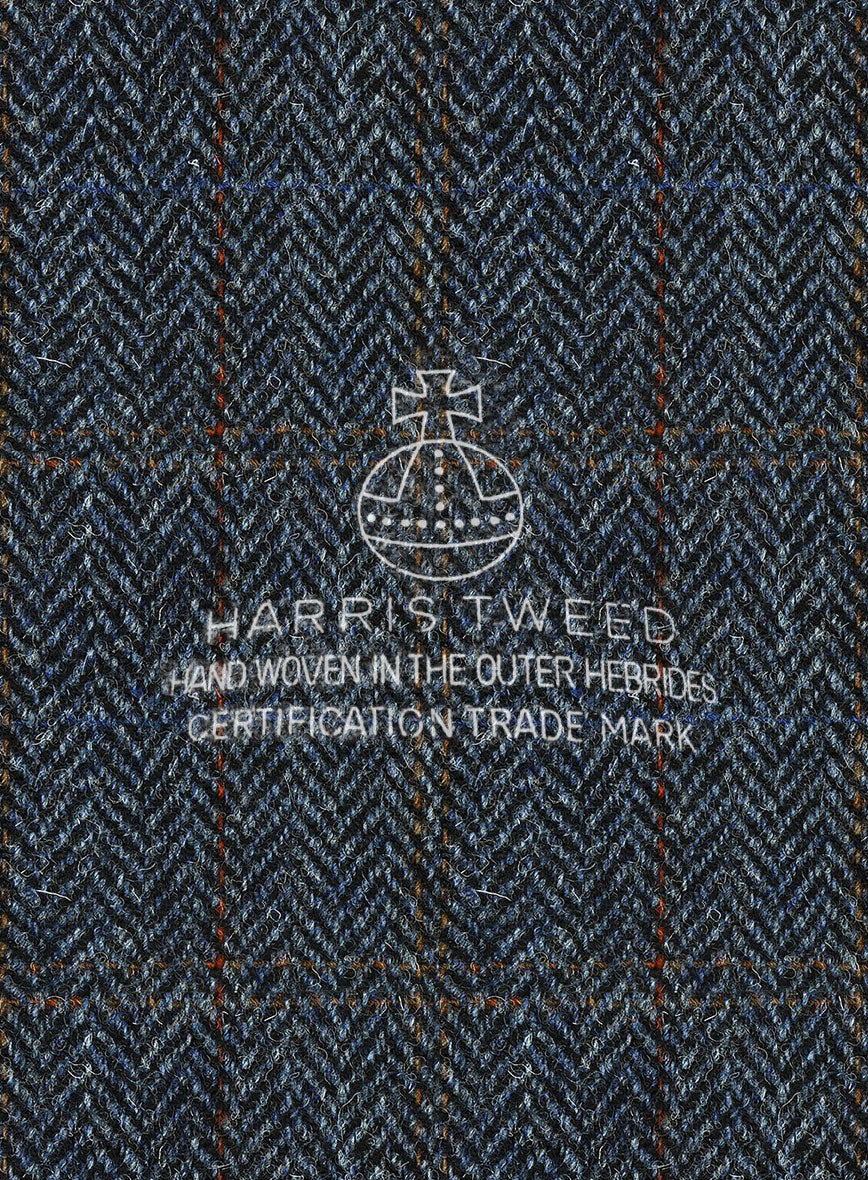 Harris Tweed Country Blue Pants - StudioSuits