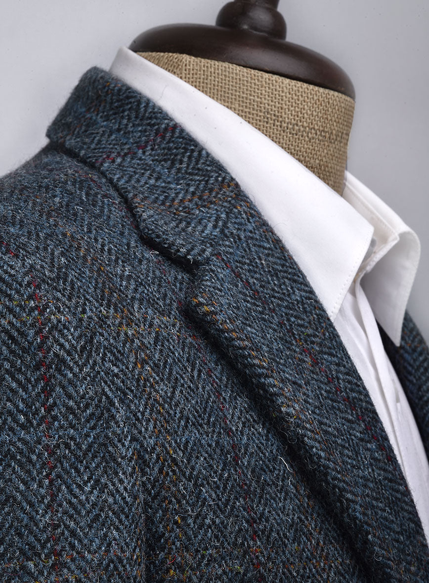 Harris Tweed Country Blue Suit - StudioSuits