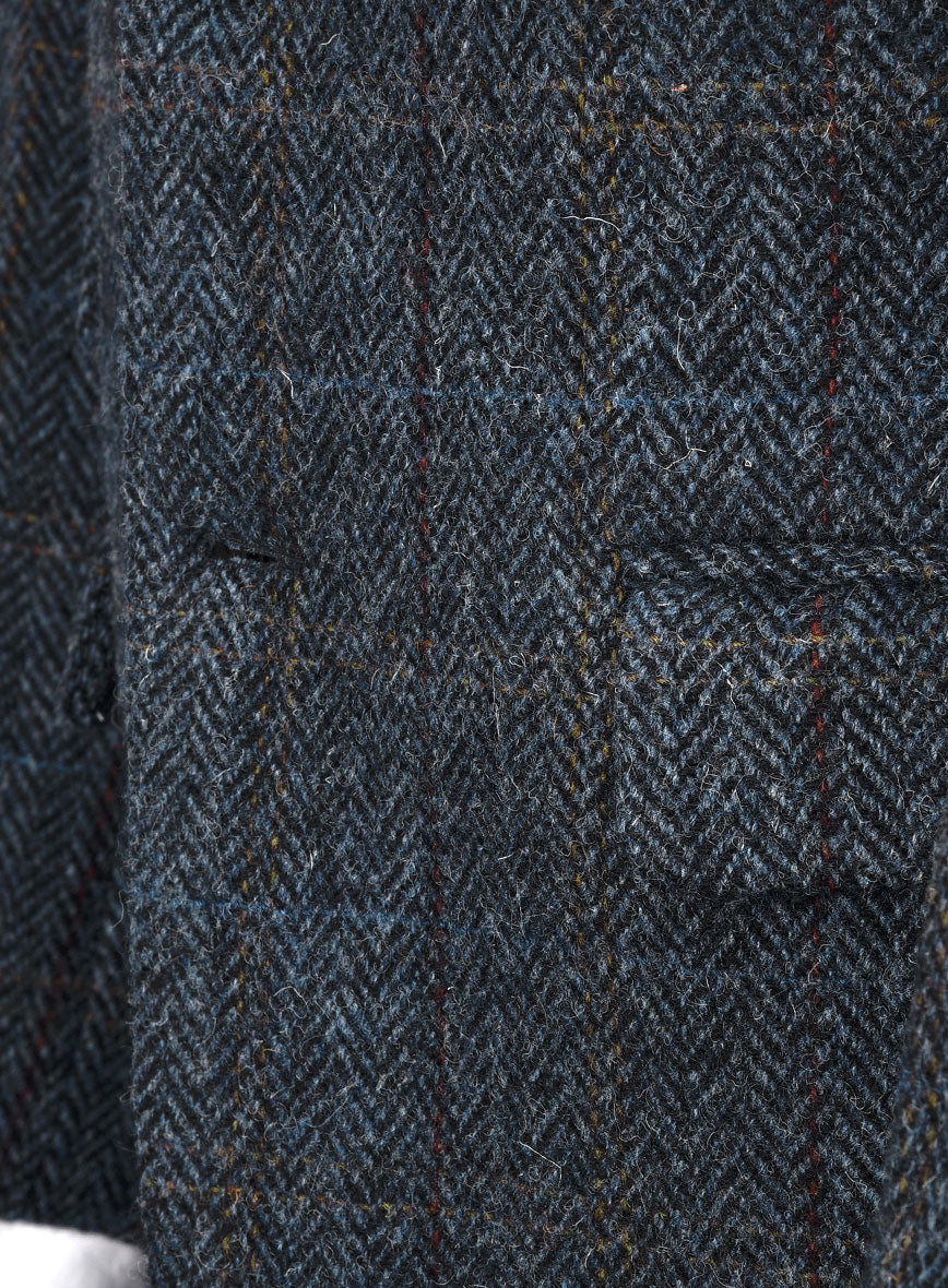 Harris Tweed Country Blue Suit - StudioSuits