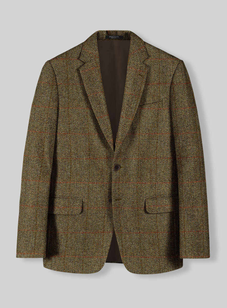 Harris Tweed Country Brown Check Suit - StudioSuits