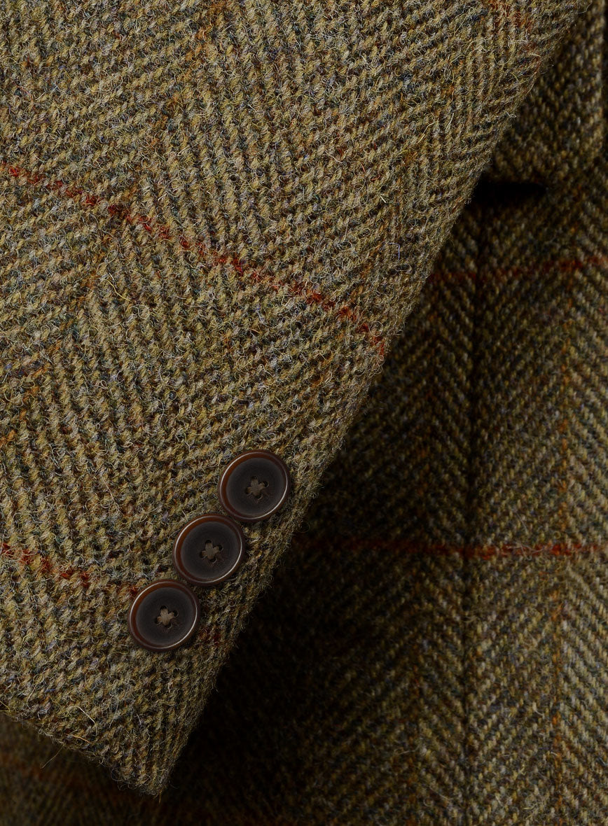 Harris Tweed Country Brown Check Suit - StudioSuits