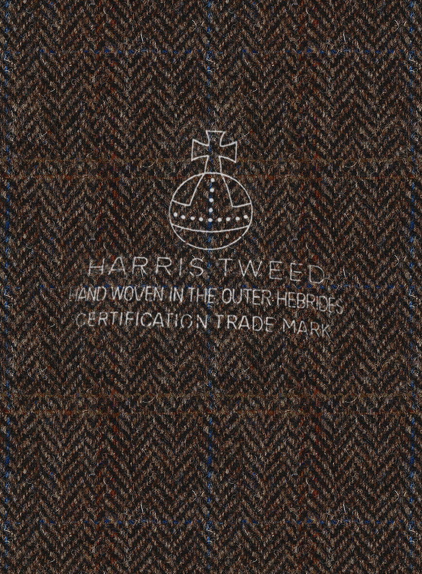 Harris Tweed Country Dark Brown Suit - StudioSuits