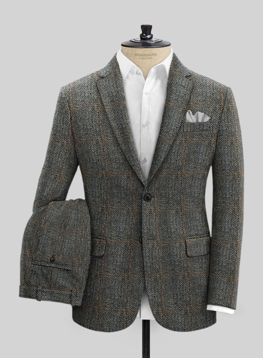 Harris Tweed Country Gray Suit - StudioSuits