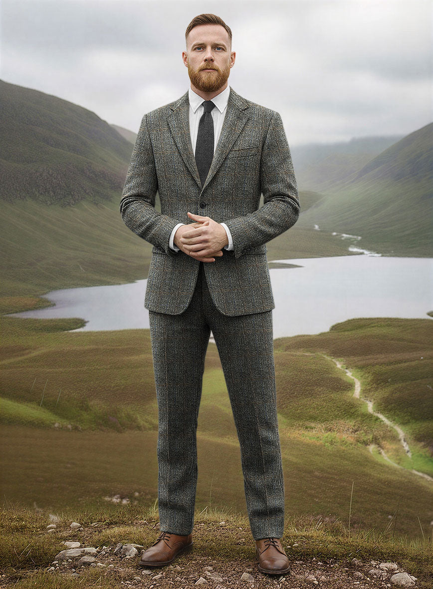 Harris Tweed Country Gray Suit - StudioSuits