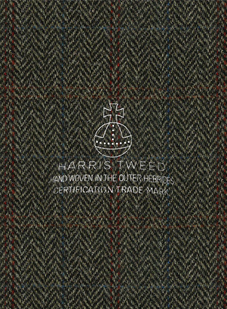 Harris Tweed Country Green Newsboy Cap - StudioSuits