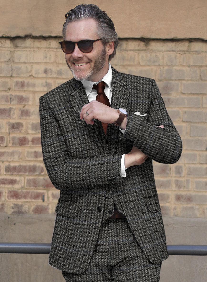 Harris Tweed Dark Gray Check Jacket – StudioSuits