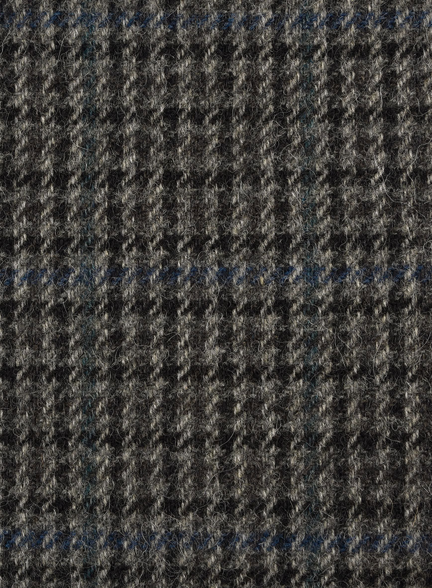 Harris Tweed Dark Gray Check Suit - StudioSuits