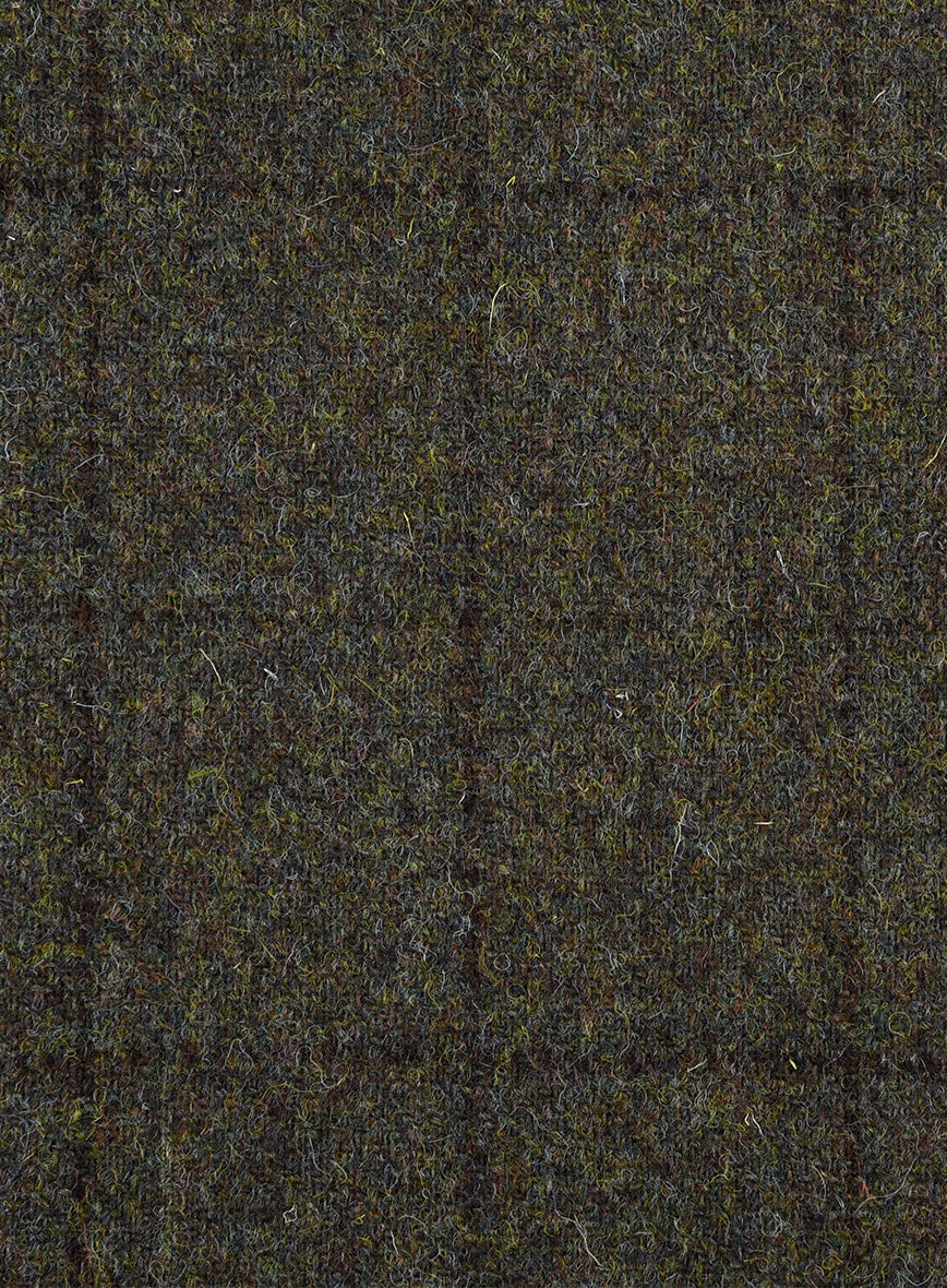 Harris Tweed Dark Green Check Suit - StudioSuits