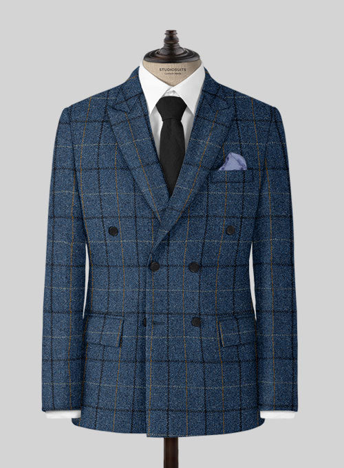 Harris Tweed Gordon Blue Suit - StudioSuits