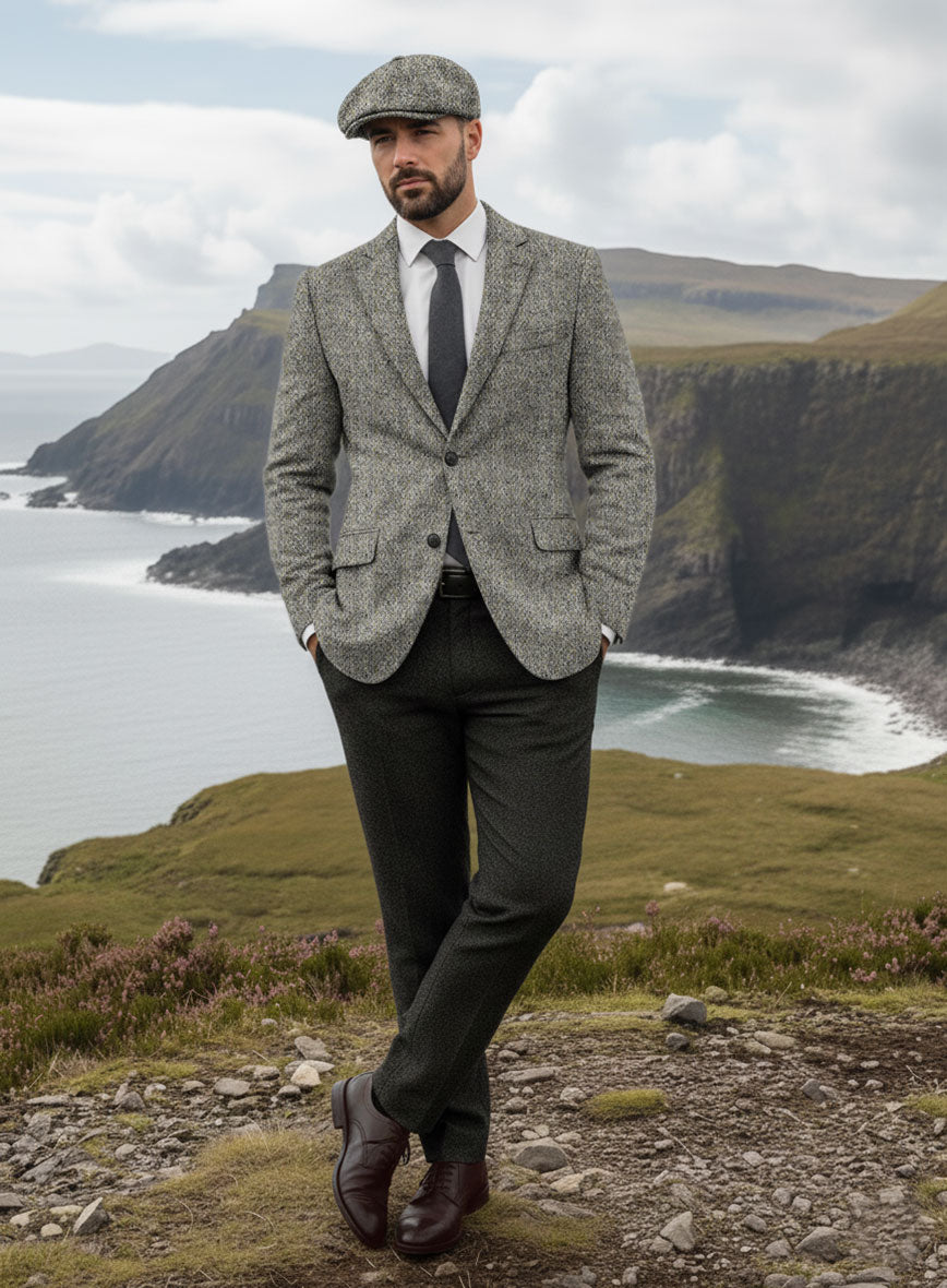 Harris Tweed Graystone Hopsack Jacket - StudioSuits